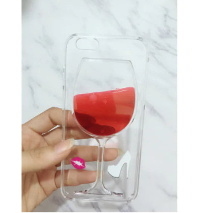 Liquid Red Wine Glass Phone Case for iPhone 8/X/7 Plus