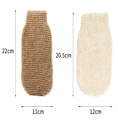 Jute Foaming Bath Gloves, Practical and Pampering