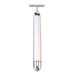 Gold-Plated Vibrating Facial Massager & Beauty Tool – Waterproof Skincare On the Go