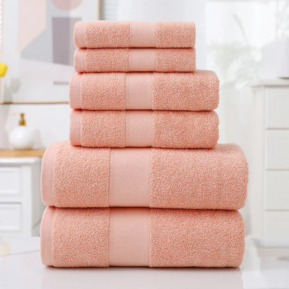 Soft & Stylish 100% Cotton towels - 6 Piece Set