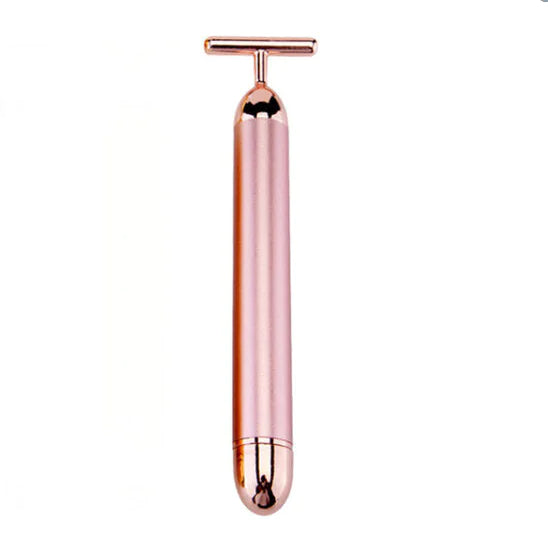 Gold-Plated Vibrating Facial Massager & Beauty Tool – Waterproof Skincare On the Go