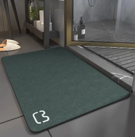 Stylish, Non-Slip Diatom Bathroom Mat - Soft And Quick Drying