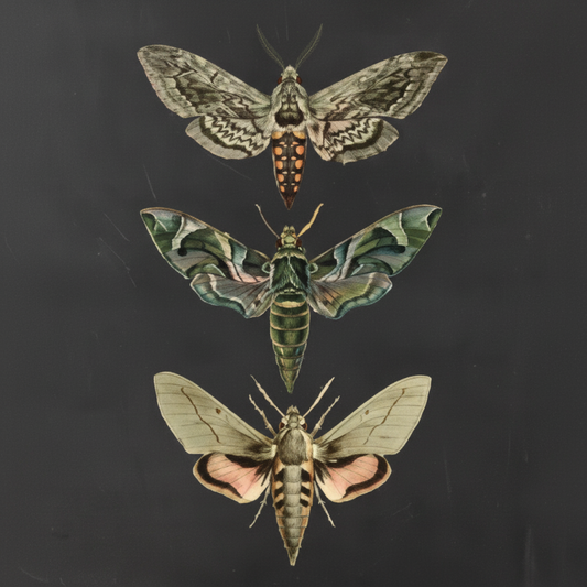 Natural World Moth Wall Art – Vintage-Style Canvas Print