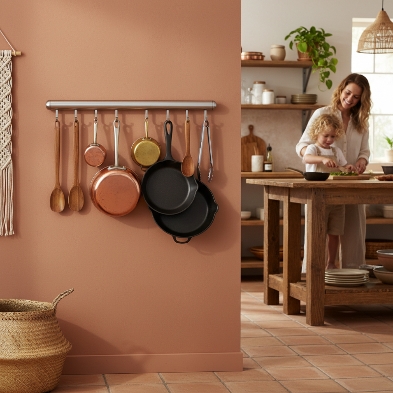 Sleek Kitchen Wall Organizer –  Space Saving & Functional