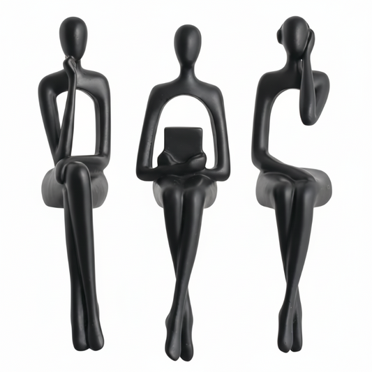 Esculturas Figurativas Abstractas – 3 piezas de Elegancia Artística