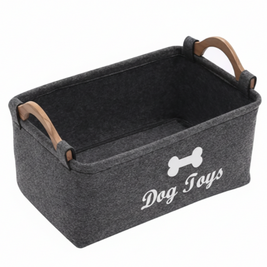 Pet Toy Storage Basket – Stylish Storage for Everyday Pet Essentials