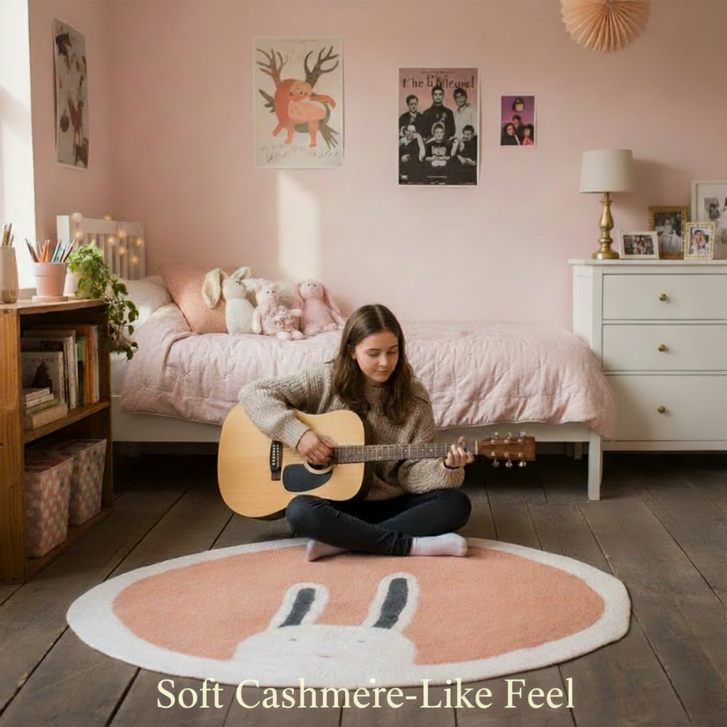 Plush Round Area Rug – Soft Playful Comfort for Every Room in 6 Styles