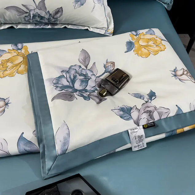 Washed Silk Summer Quilt Set - Lightweight, Cooling & Comfortable