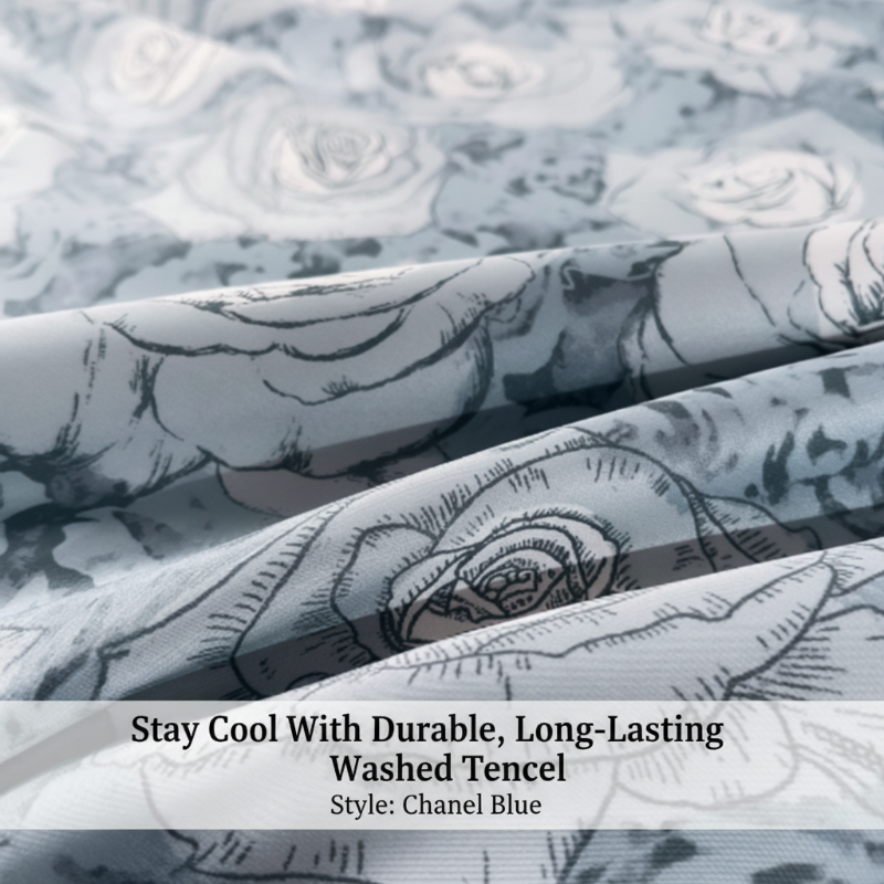 Washed Silk Summer Quilt Set - Lightweight, Cooling & Comfortable