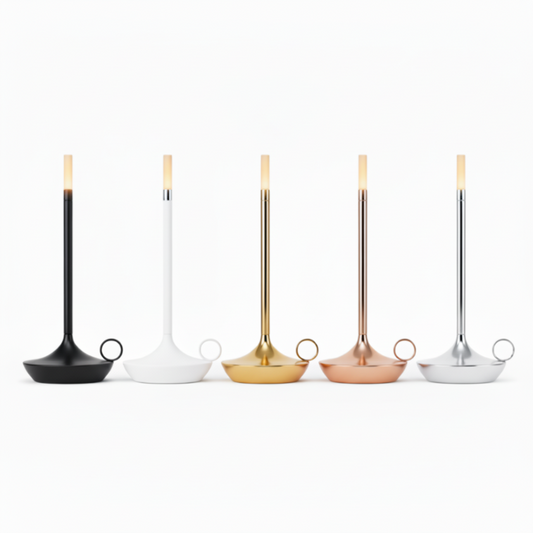 Nordic Candlestick Lamp – Ambient Light, Rechargeable & Dimmable