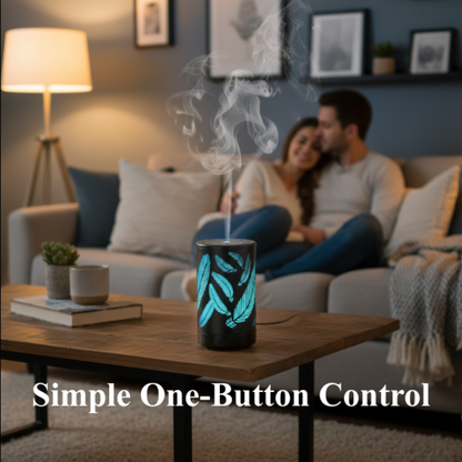 Ultrasonic Essential Oil Diffuser – Compact Humidifier with Mood Light