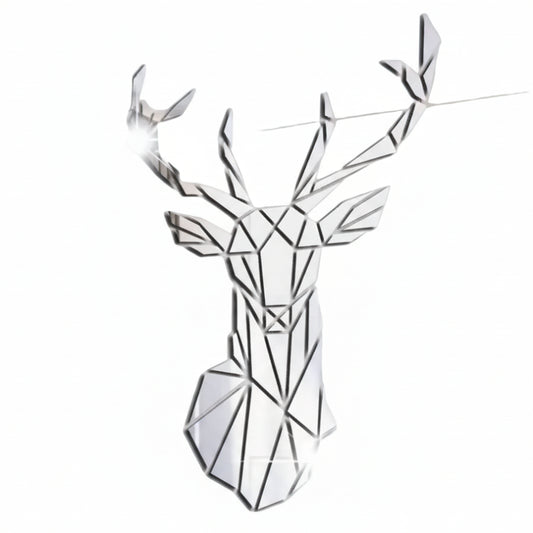 3D Acrylic Stag Wall Art – Stunning Self-Adhesive Scandinavian Decor