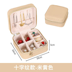 Compact Zipper Jewelry Box: Travel-Friendly Storage