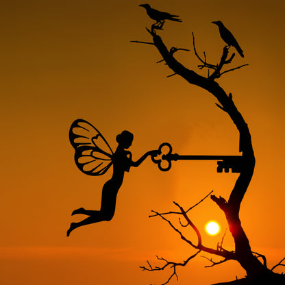 Enchanting Iron Fairy Silhouette – Magic for Your Home and Garden