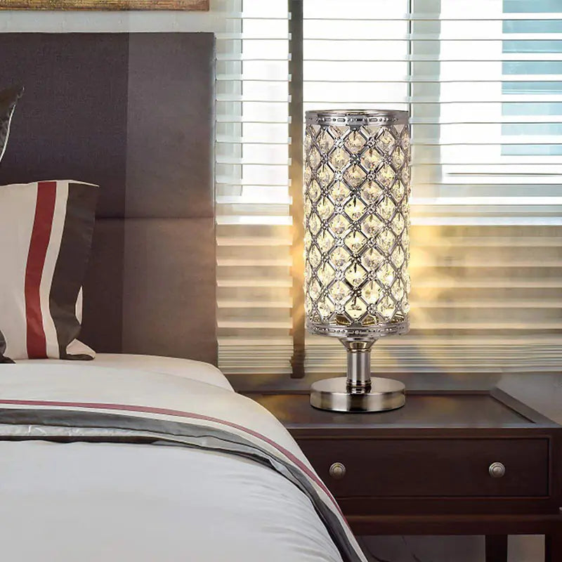 Elegant & Romantic Crystal Table Lamp - Sparkle Up Your Space.