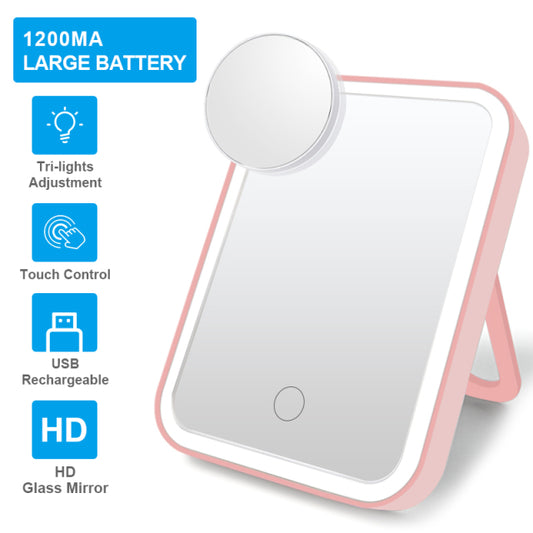 Smart Touch Lighted Makeup Mirror – Adjustable Brightness