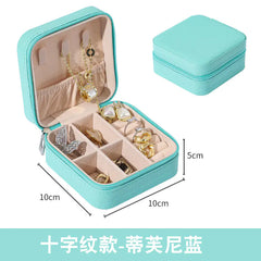 Compact Zipper Jewelry Box: Travel-Friendly Storage