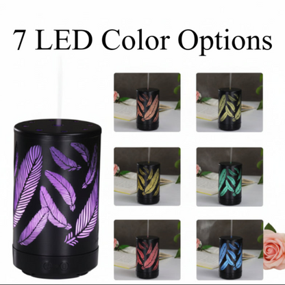 Ultrasonic Essential Oil Diffuser – Compact Humidifier with Mood Light