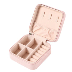 Compact Zipper Jewelry Box: Travel-Friendly Storage