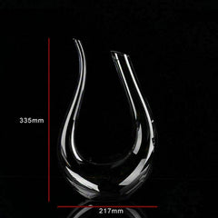 Crystal U-Shaped Wine Decanter – Elegant, Stylish and Functional
