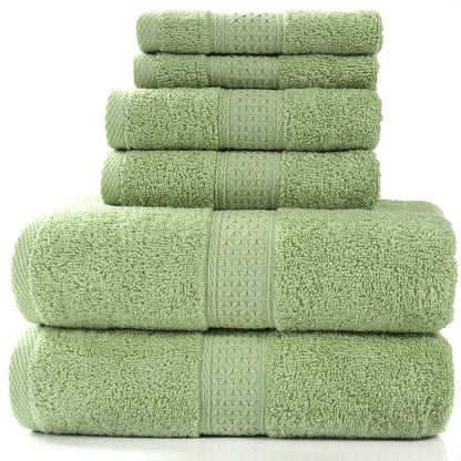 Soft & Stylish 100% Cotton towels - 6 Piece Set