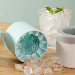 All-In-One Portable Silicone Ice Cube Maker & Bucket