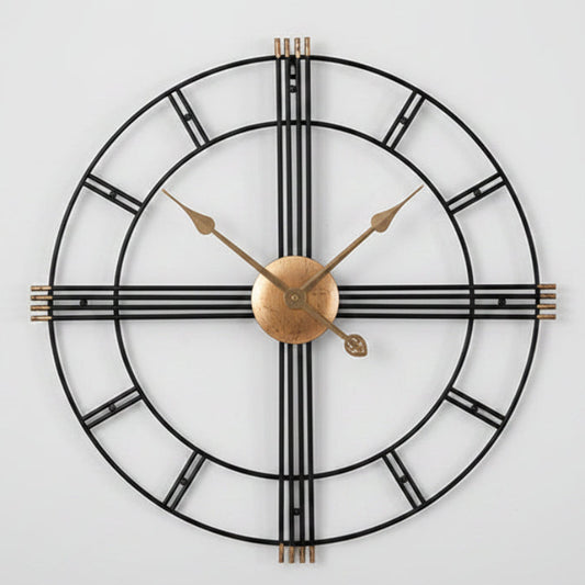 Nordic Iron Wall Clock – Modern Metal Statement Timepiece