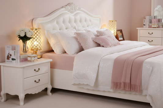 Crystal Elegance Bedside Lamp – Modern Romance