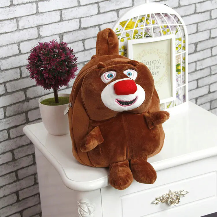 Kids Adorable Plush Backpack, durable and lightweight.