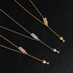 Wine Glass Pendant Necklace, Stylish Wine Bottle Charm