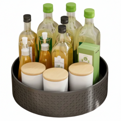 Multi-Level Rotating Kitchen, Bed & Bath Organizer - Stylish Storage