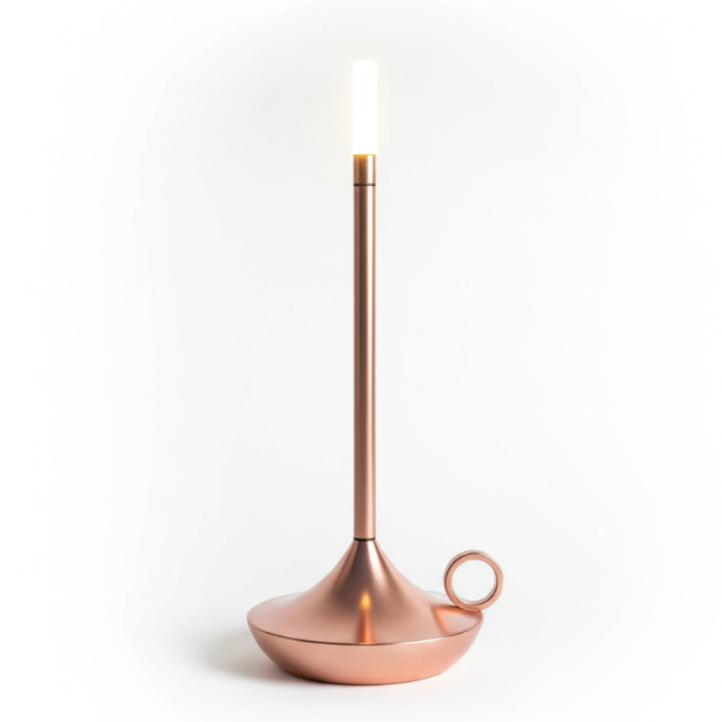 Nordic Candlestick Lamp – Ambient Light, Rechargeable & Dimmable