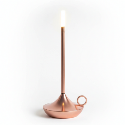 Nordic Candlestick Lamp – Ambient Light, Rechargeable & Dimmable