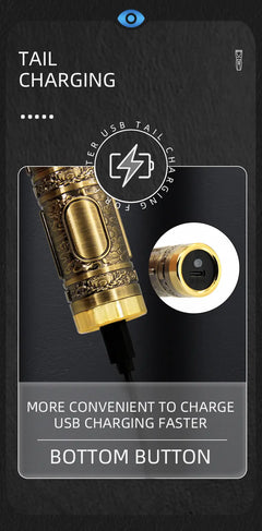 Vintage T9 USB Rechargeable Hair Trimmer for Men