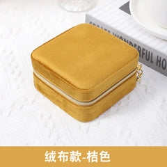 Compact Zipper Jewelry Box: Travel-Friendly Storage