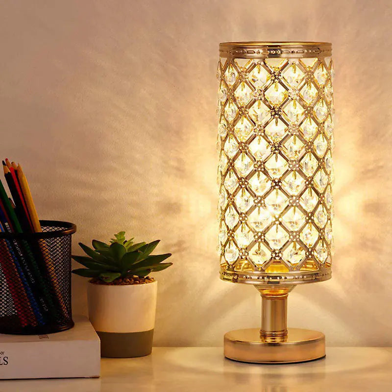 Elegant & Romantic Crystal Table Lamp - Sparkle Up Your Space.