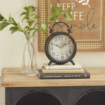 Vintage Iron Table Clock – Crates and Curios Timepiece 6