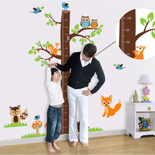 Removable Tree & Birds Kids Growth Chart - Wall Stickers