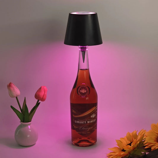 Wine Bottle Lamp Top with Touch Controls
