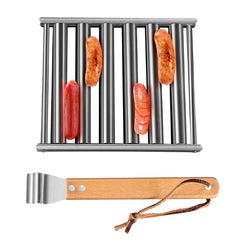 Stainless Steel Hot Dog Roller – Rain or shine BBQ fun!