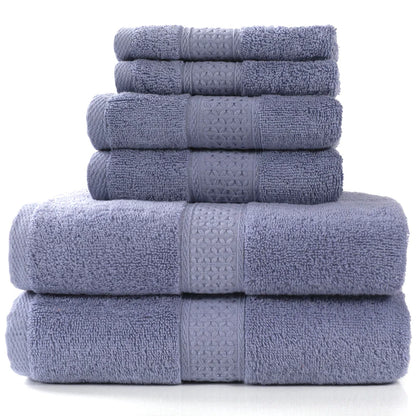 Soft & Stylish 100% Cotton towels - 6 Piece Set