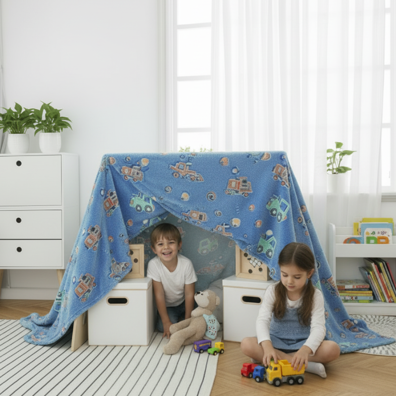 Glow-in-the-Dark Luminescent Blanket – Plush Comfort with a Magical Touch