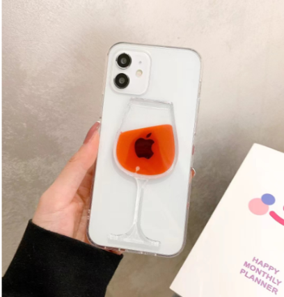Liquid Red Wine Glass Phone Case for iPhone 8/X/7 Plus