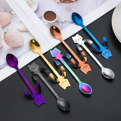Cute Cat Coffee Spoon – Stainless Steel Teaspoon for Cat Lovers