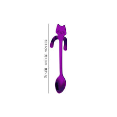 Cute Cat Coffee Spoon – Stainless Steel Teaspoon for Cat Lovers