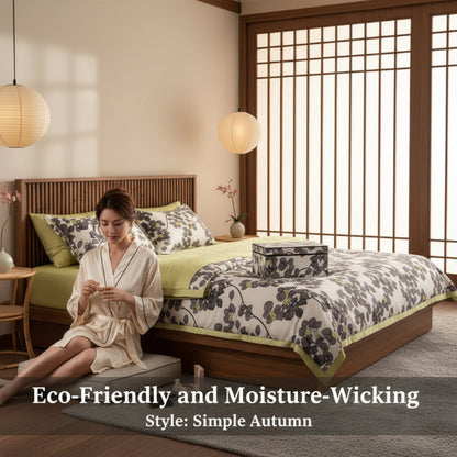 Washed Silk Summer Quilt Set - Lightweight, Cooling & Comfortable