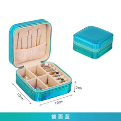 Compact Zipper Jewelry Box: Travel-Friendly Storage
