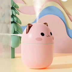 Cute Cat USB Humidifier – Quirky, Quiet, and Clever with Light & Aroma Diffuser – 250ml