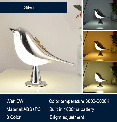 Aromatherapy Touch Control Magpie Bird Lamp - LED glow