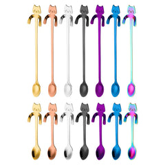 Cute Cat Coffee Spoon – Stainless Steel Teaspoon for Cat Lovers
